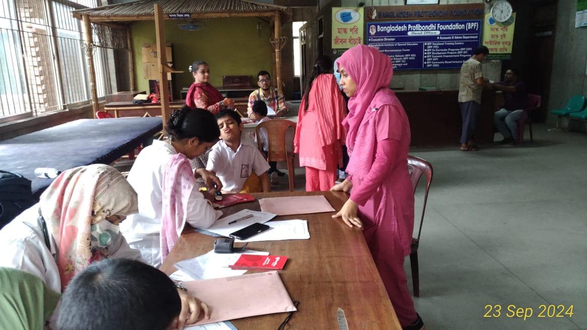 The heart camp at the school.